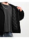 Shaka Wear Fleece Black Hooded Crop Bomber Jacket - Thumbnail image 5 of 8