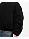 Shaka Wear Fleece Black Hooded Crop Bomber Jacket - Thumbnail image 6 of 8