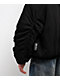 Shaka Wear Fleece Black Hooded Crop Bomber Jacket - Thumbnail image 7 of 8
