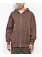 Shaka Wear Garment Dye Mocha Heavyweight Double Zip Hoodie - Thumbnail image 3 of 4