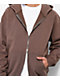 Shaka Wear Garment Dye Mocha Heavyweight Double Zip Hoodie - Thumbnail image 4 of 4