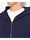 Shaka Wear Garment Dye Navy Heavyweight Double Zip Hoodie - Thumbnail image 4 of 4