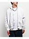 Shaka Wear Heather White Crop Zip Hoodie - Thumbnail image 5 of 5