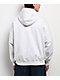Shaka Wear Heather White Crop Zip Hoodie - Thumbnail image 2 of 5