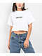 Shaka Wear Logo White Crop T-Shirt - Thumbnail image 1 of 2