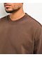 Shaka Wear Mocha Garment Dye Heavyweight Crewneck Sweatshirt - Thumbnail image 2 of 2