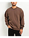 Shaka Wear Mocha Garment Dye Heavyweight Crewneck Sweatshirt - Thumbnail image 1 of 2