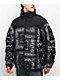 Shaka Wear Paisley Black Down Puffer Jacket - Thumbnail image 1 of 10