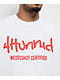 Shaka Wear x 4Hunnid Inside Out White T-Shirt - Thumbnail image 4 of 6