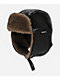 Sheisty Faux Leather Black Trapper Hat - Thumbnail image 3 of 4