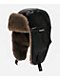Sheisty Faux Leather Black Trapper Hat - Thumbnail image 1 of 4