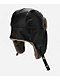 Sheisty Leather Trapper Black Fur Hat - Thumbnail image 2 of 4