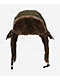 Sheisty Trapper Dark Green Canvas & Fur Hat - Thumbnail image 3 of 6