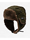 Sheisty Trapper Dark Green Canvas & Fur Hat - Thumbnail image 4 of 6