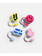 Smiles & Peace 4-Pack Straw Toppers - Thumbnail image 1 of 3