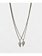 Smiley Best Friends Silver Necklace Set - Thumbnail image 1 of 2