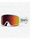 Smith Tribute White & Red Sol-X  Snowboard Goggles - Thumbnail image 1 of 2