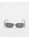 Smoke Lens Rectangle Grey Sunglasses - Thumbnail image 2 of 2