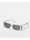 Smoke Lens Rectangle Grey Sunglasses - Thumbnail image 1 of 2
