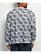 Southpole Allover Grey Thermal Long Sleeve Boxy Crop T-Shirt - Thumbnail image 2 of 3