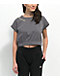 Spalding Grey Crop T-Shirt - Thumbnail image 1 of 4