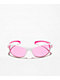Speedster Pink & White Wrap Sunglasses - Thumbnail image 2 of 2