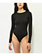 Spicychix Black Long Sleeve Bodysuit - Thumbnail image 2 of 3