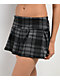 Spicychix Black Plaid Pleated Skort - Thumbnail image 5 of 5