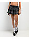 Spicychix Black Plaid Pleated Skort - Thumbnail image 1 of 5