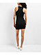 Spicychix Black Ribbed Bodycon Dress - Thumbnail image 5 of 6