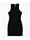 Spicychix Black Ribbed Bodycon Dress - Thumbnail image 6 of 6