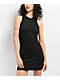 Spicychix Black Ribbed Bodycon Dress - Thumbnail image 1 of 6