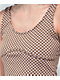 Spicychix Brown & Purple Checkered Crop Tank Top - Thumbnail image 2 of 3