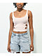 Spicychix Daisy Cut Out Coral Crop Tank Top - Thumbnail image 1 of 3