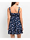 Spicychix Dark Floral Blue Dress - Thumbnail image 2 of 5