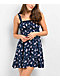 Spicychix Dark Floral Blue Dress - Thumbnail image 1 of 5