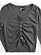Spicychix Grey Button Up Long Sleeve Top - Thumbnail image 6 of 6