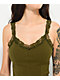 Spicychix Lace Green Crop Tank Top - Thumbnail image 3 of 3