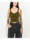 Spicychix Lace Green Crop Tank Top - Thumbnail image 1 of 3