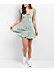 Spicychix Open Back Green Boho Mini Dress - Thumbnail image 3 of 6