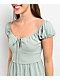 Spicychix Open Back Green Boho Mini Dress - Thumbnail image 4 of 6