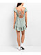 Spicychix Open Back Green Boho Mini Dress - Thumbnail image 5 of 6