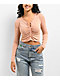 Spicychix Pink Button Up Long Sleeve Top - Thumbnail image 1 of 6