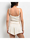 Spicychix Pointelle Cream Crop Tank Top - Thumbnail image 2 of 4
