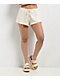 Spicychix Pointelle Cream Shorts - Thumbnail image 1 of 4