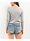 Spicychix Pointelle Grey Sweater - Thumbnail image 2 of 4