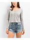 Spicychix Pointelle Grey Sweater - Thumbnail image 1 of 4