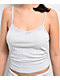 Spicychix Pointelle Light Blue Crop Tank Top - Thumbnail image 3 of 4