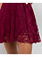Spicychix Posie Burgundy Lace Dress - Thumbnail image 4 of 5