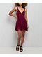 Spicychix Posie Burgundy Lace Dress - Thumbnail image 5 of 5